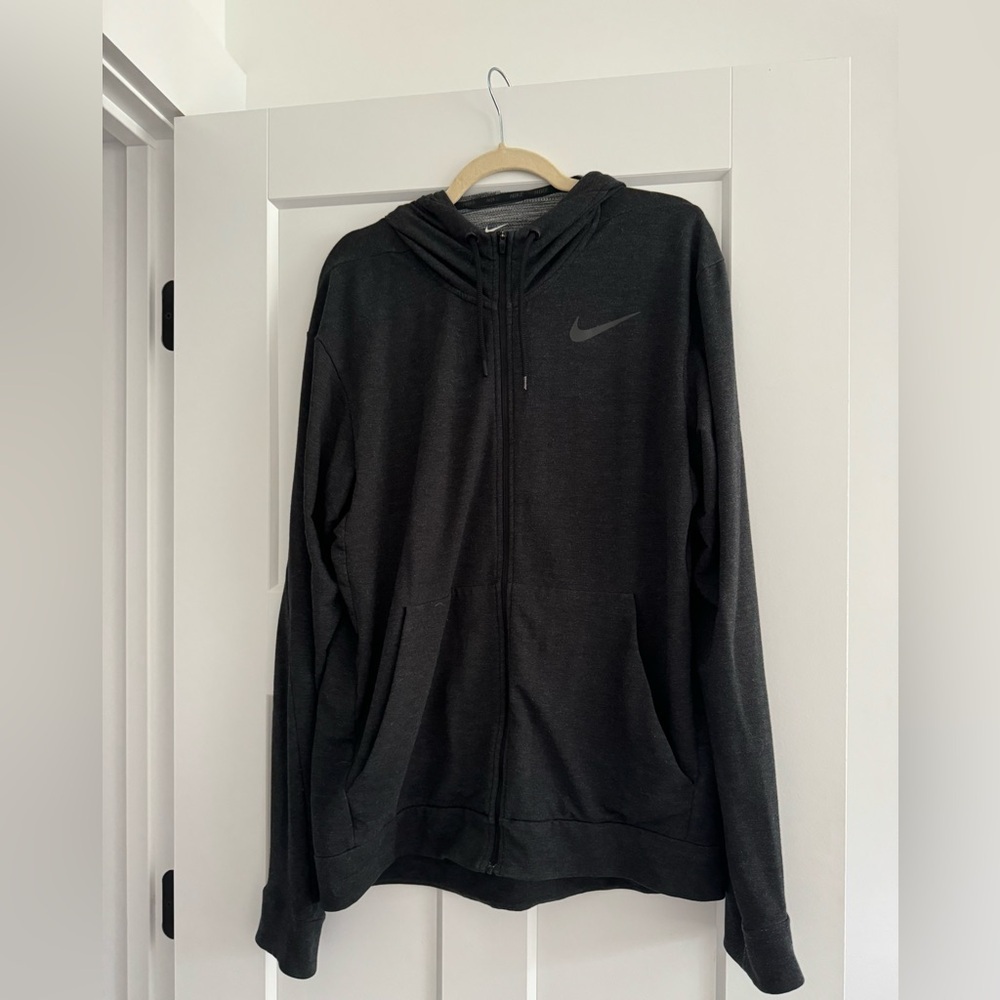 Nike Grey Zip Up Hooded Jacket